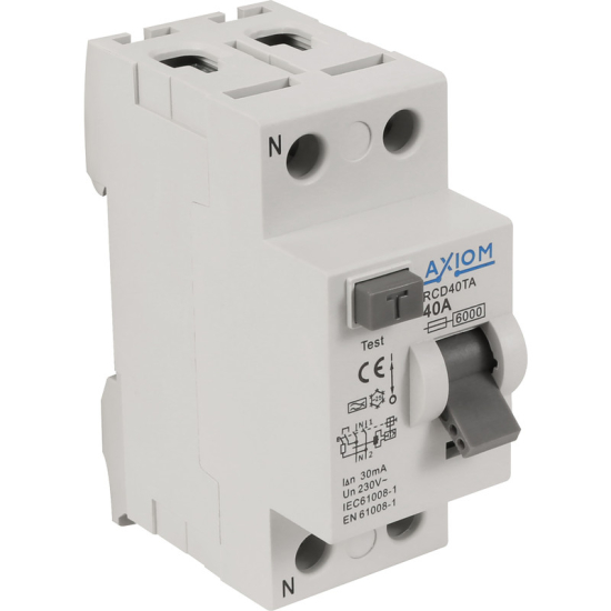 Axiom 2 Pole RCD 30mA - 80A