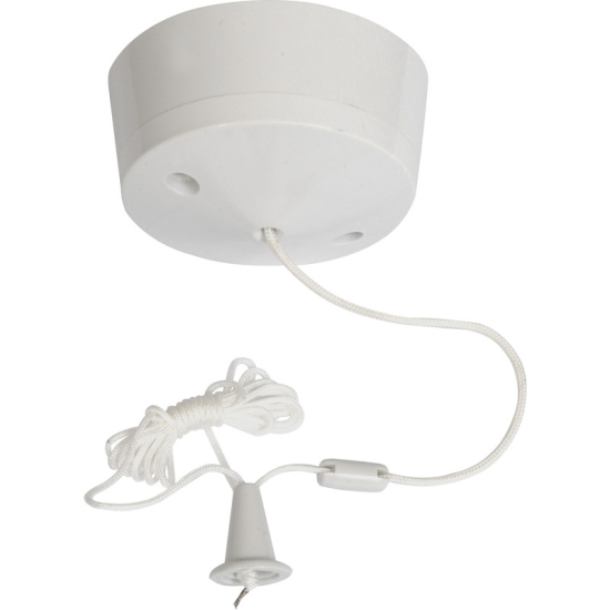 Axiom 10A Ceiling Switch Pull Cord 2 Way Round