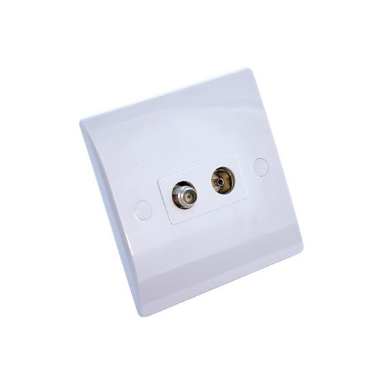 Axiom Flat Satellite/TV Outlet
