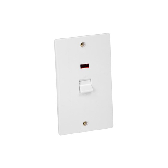 Axiom Flat 45A DP Switch Tall Twin Plate + Neon
