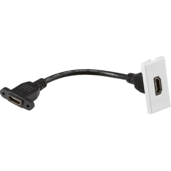 Knightsbridge HDMI Outlet Module White 25 x 50mm