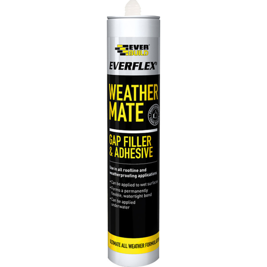 Everflex Weather Mate Gap Filler & Adhesive Black 295ml