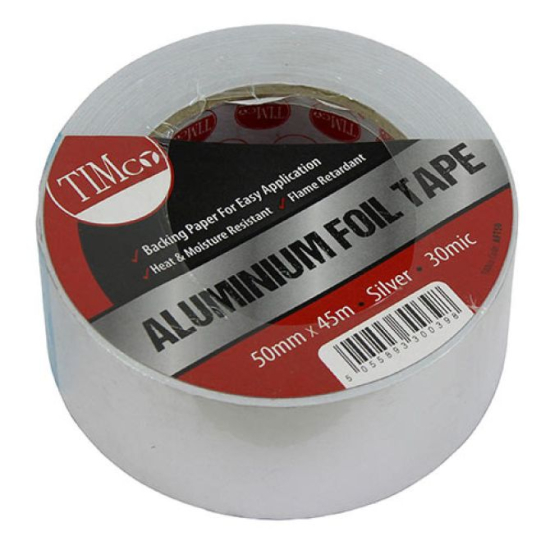 TIMCO Aluminium Foil Tape 50mm x 45m