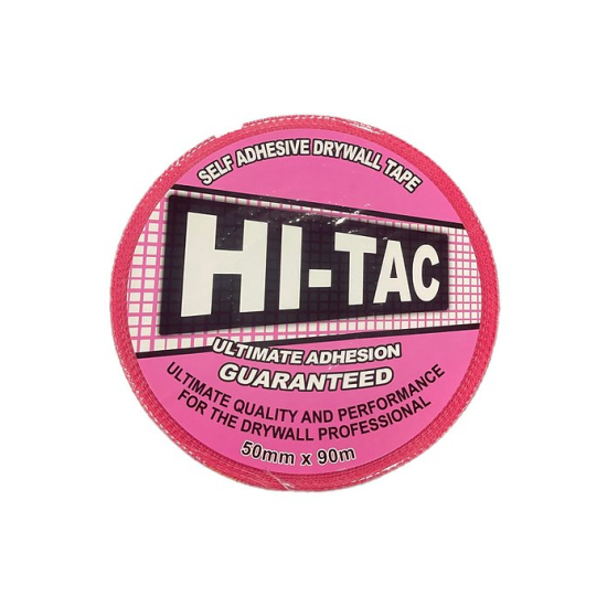 Hi-Tac Plasterboard Scrim Pink 50mm x 90m