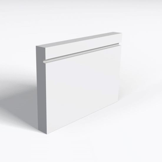 Primed MDF Grooved Skirting 18 x 150 x 4.4m
