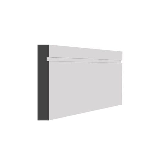 Primed MDF Grooved Skirting 18 x 144 x 4.2m