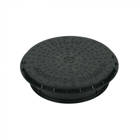 FloPlast Plastic Cover and Round Frame 450mm