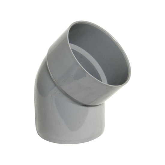 Solvent Soil Single Socket Bend 135° Grey 110mm