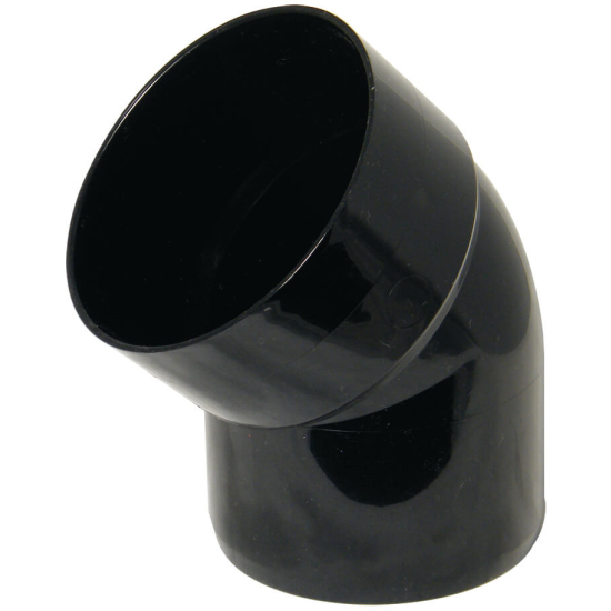 Solvent Soil Single Socket Bend 135° Black 110mm