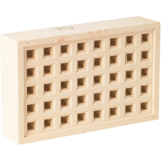 Square Hole Clay Airbrick Buff 215 x 140mm