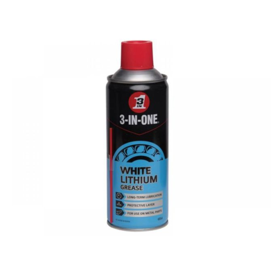 3-IN-ONE HOW44016 White Lithium Spray Grease 400ml