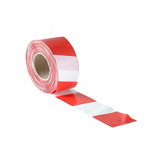 Barrier Tape Red/White 70mm x 500m