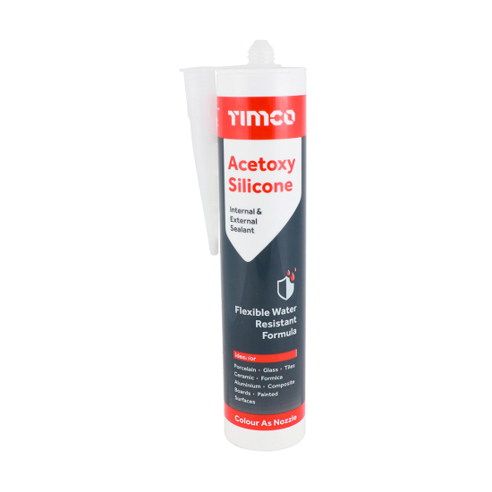 TIMCO Acetoxy Silicone Clear 300ml