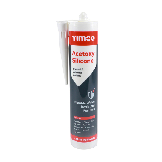 TIMCO Acetoxy Silicone White 300ml