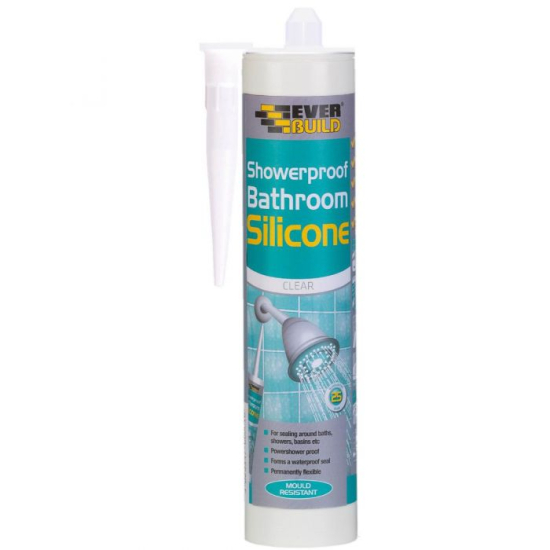 Showerproof Bathroom Silicone Clear