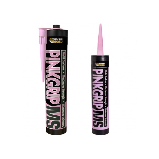 Everbuild Pinkgrip MS Grab Adhesive Pink 290ml