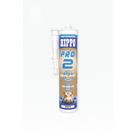 Hippo Pro 2 Sealant & Adhesive Tube White 290ml