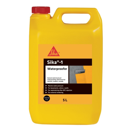 Sika 1 Waterproofer Liquid Admixture 5L