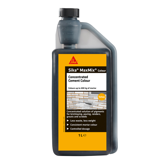 Sika Maxmix Cement Colour Yellow 1L