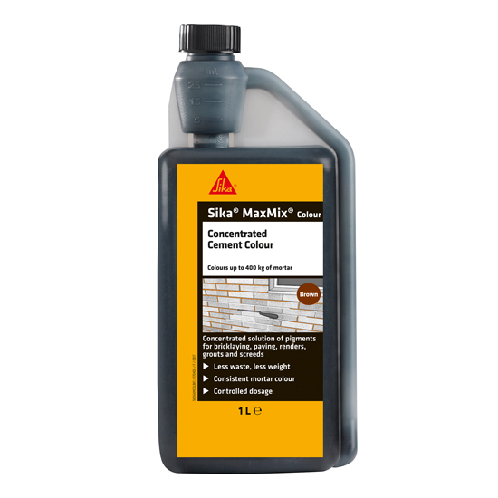Sika Maxmix Cement Colour Brown 1L