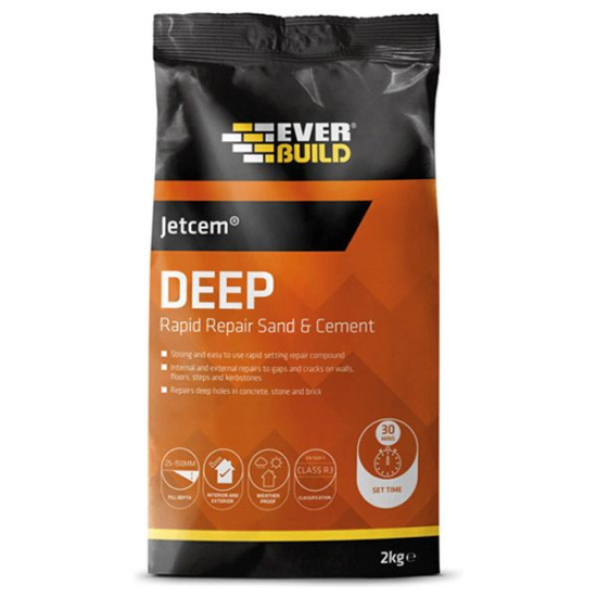 Jetcem Deep Rapid Repair Sand & Cement 2kg