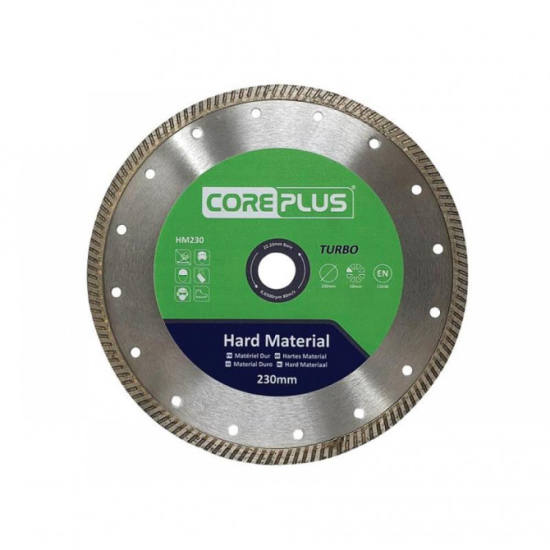 CorePlus HM230 Hard Material Turbo Diamond Blade 230mm