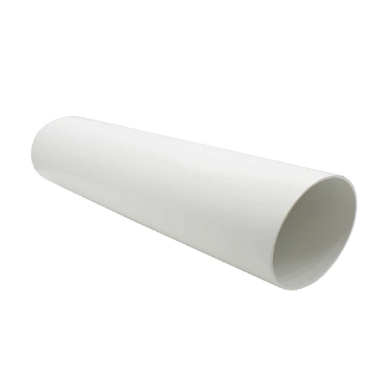 Ducting Pipe 100mm Round 350mm Rigid Ducting White PVC