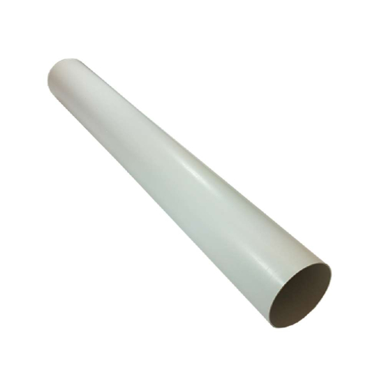 Ducting Pipe 100mm Round 1m Rigid Ducting White PVC