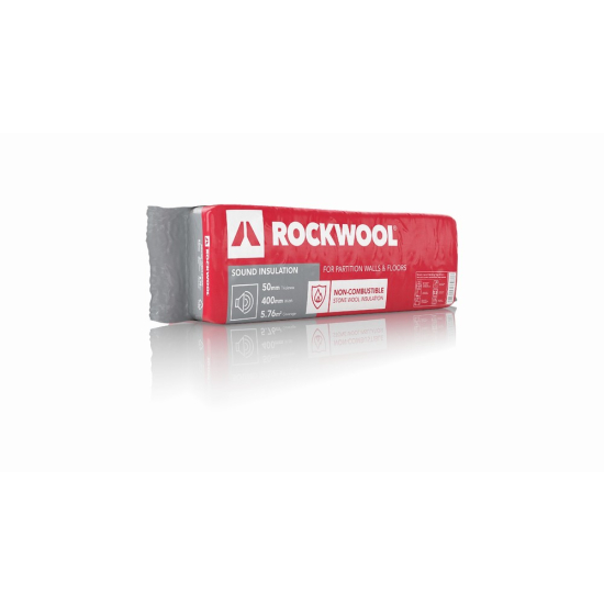 50mm Rockwool Sound Insl Slab 400 x 1200 (5.76 m2)