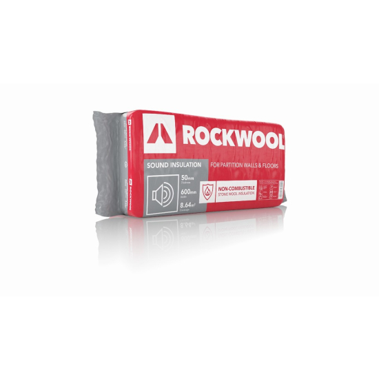 50mm Rockwool Sound Insl Slab 600 x 1200 (8.64 m2)