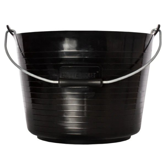  Gorilla Flexible Tub Bucket Black 22L