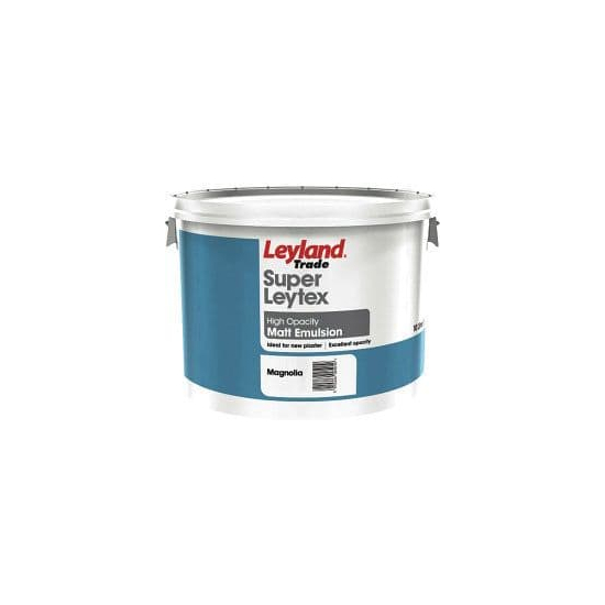 Leyland Trade Super Leytex Matt Emulsion Paint Magnolia 10L