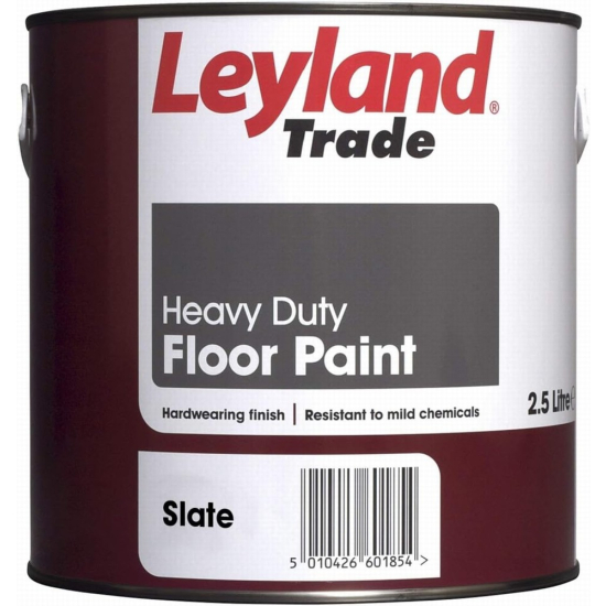Leyland Trade Heavy Duty Floor Paint Slate 2.5L