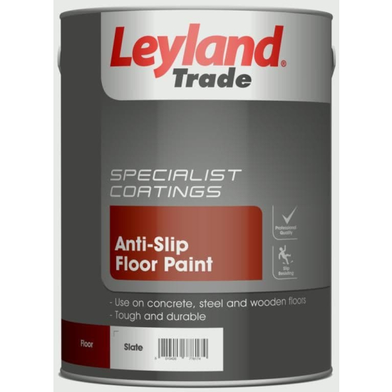 Leyland Trade Anti-Slip Floor Paint Slate 5L