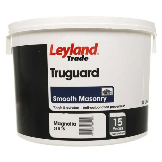 Leyland Trade Truguard Smooth Masonry Paint Magnolia 10L