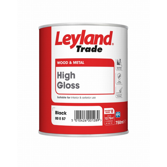 Leyland Trade High Gloss Paint Brilliant White