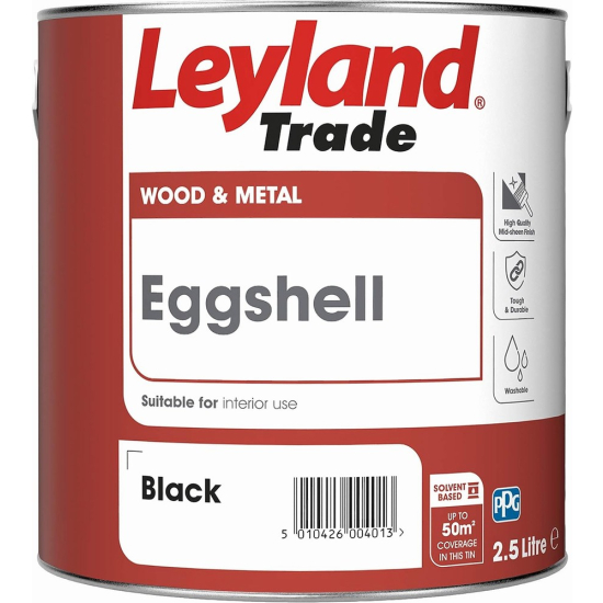 Leyland Trade Eggshell Black 2.5L