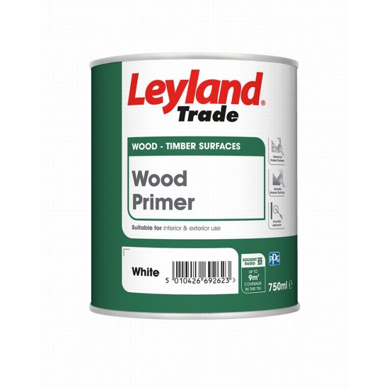 Leyland Trade Wood Primer White 750ml