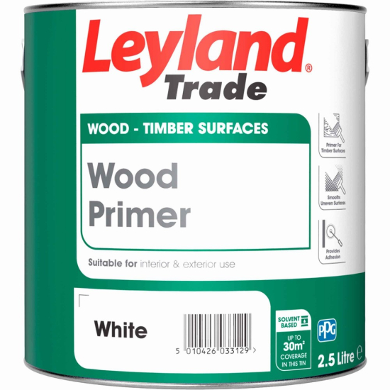 Leyland Trade Wood Primer White 2.5L