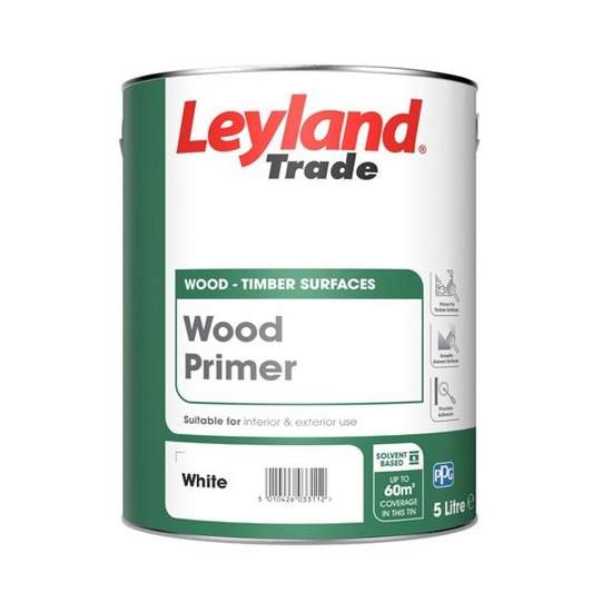 Leyland Trade Wood Primer White 5L