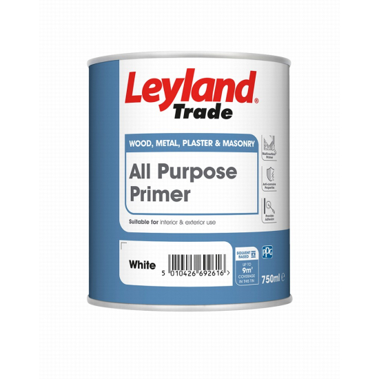 Leyland Trade All Purpose Primer Whiite 750ml