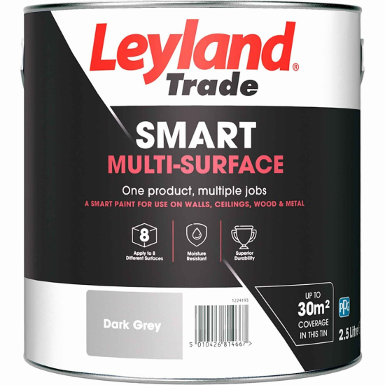 Leyland Trade Smart Multi-Surface Light Grey 2.5L