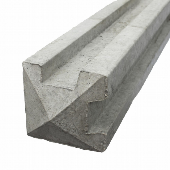 Concrete Slotted Corner Post Pyramid Top 2100 x 125 x 125