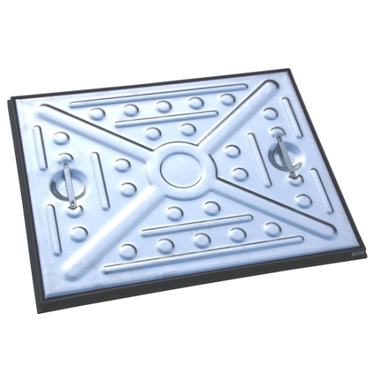 Manhole Cover 5T Mtl Cover/Mtl Frame Single Seal 600mmx450mm