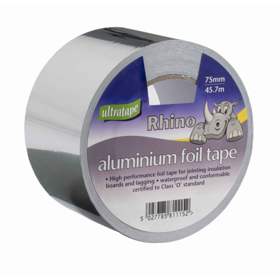 Ultratape Aluminium Foil Tape 75mm x 45.7m