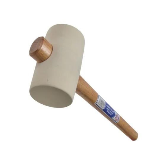 Faithfull FAIRMW3 Rubber Mallet White 794g (28oz)