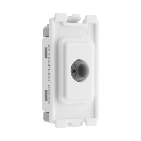 BG Evolve Grid Flex Outlet Module White