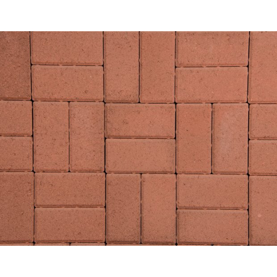 Castacrete Red Driveway Paving Block 200x100x50mm 9.76m²