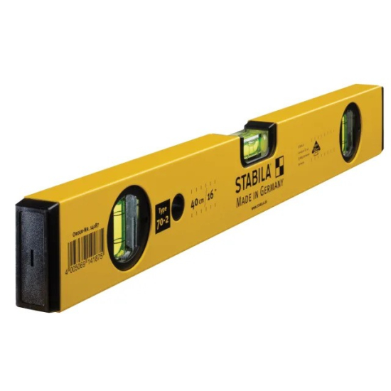 STABILA 70-2-60 Double Plumb Spirit Level 3 Vial 60cm