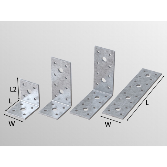 Vista AB40 Heavy Duty Angle Brackets 90x90x40mm